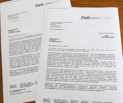 Filesharing und Verjährung - Forderung von debcon